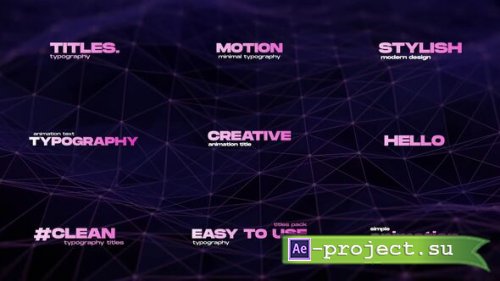 Videohive - Titles - 60781091 - Project for After Effects