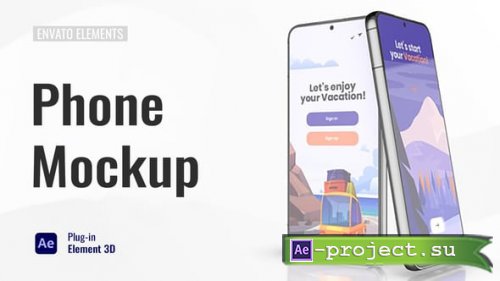 Videohive - Mobile Phone Screen Mockup - 60771116 - Project for After Effects