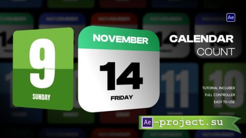 Videohive - Calendar Count - 60793532 - Project for After Effects