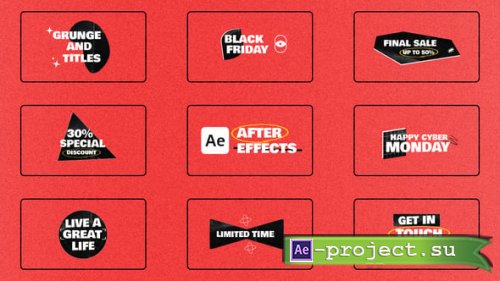 Videohive - Grunge Titles - 60790020 - Project for After Effects