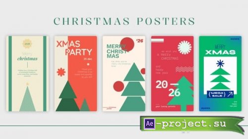 Videohive - Christmas Posters - 60797064 - Project for After Effects