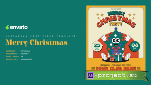 Videohive - Christmas Instagram Post Portrait - 60795719 - Project for After Effects