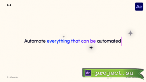 Videohive - AI Typewriter  AE - 60797734 - Project for After Effects