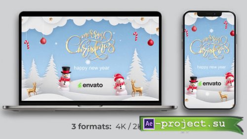Videohive - Merry Christmas Logo - 60806435 - Project for After Effects