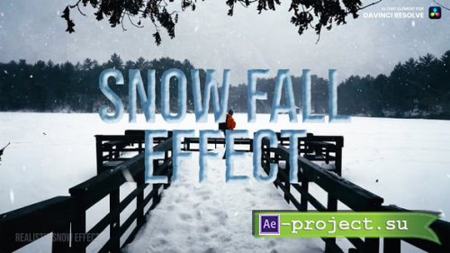 Videohive - Snow Fall Effect - 60789674 - DaVinci Resolve Templates