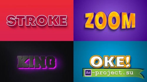 Videohive - Text Effect - 3D Style 09 - 60765526 - Project for After Effects