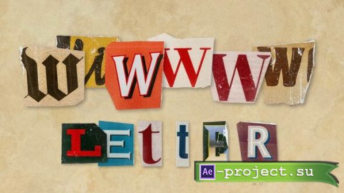Videohive - Ransom Letters - W Letters - 60765368 - Project for After Effects