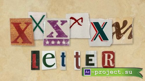 Videohive - Ransom Letters - X Letters - 60765386 - Project for After Effects