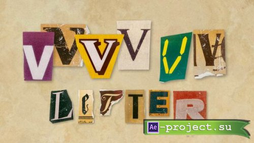 Videohive - Ransom Letters - V Letters - 60765350 - Project for After Effects