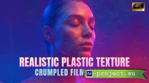 Videohive - Realistic Plastic Texture Overlays  Crumpled Film Warp FX For DaVinci Resolve - 60797384