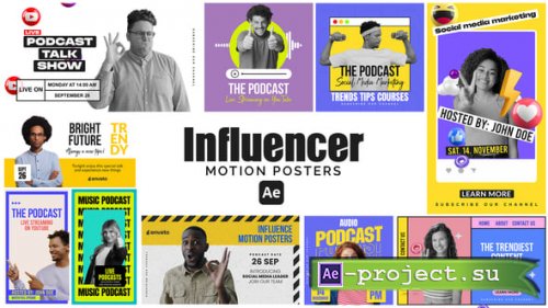 Videohive - Influencer Motion Posters for After Effects - 60806135 - Project for After Effects