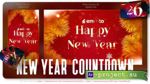 Videohive - New Year Countdown - 60825435 - Project for After Effects