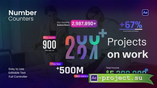 Videohive - Number Counter - 60838769 - Project for After Effects