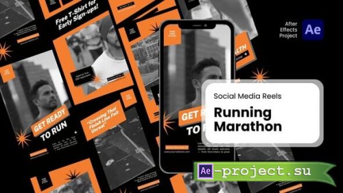 Videohive - Social Media Reels - Running Marathon After Effects Project Files - 60467055