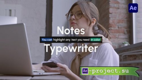 Videohive - Notes Typing UI - 60832296 - Project for After Effects