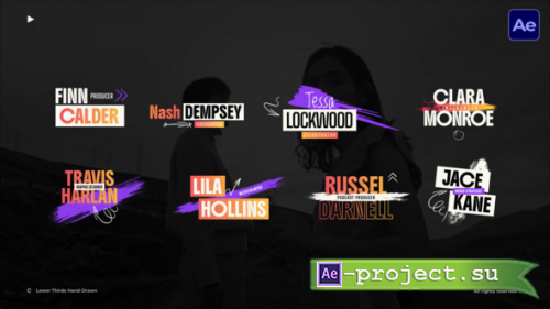 Videohive - Lower Thirds Scribble  AE - 60843446 - Project for After Effects