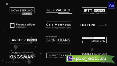 Videohive - Lower Thirds Minimalist  AE - 60842919 - Project for After Effects
