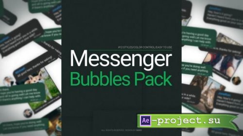 Videohive - Messenger Bubbles Pack - 60856850 - Project for After Effects