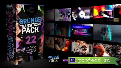 Videohive - Grunge Transitions Pack | MOGRT - 60798490 - Premiere Pro Templates
