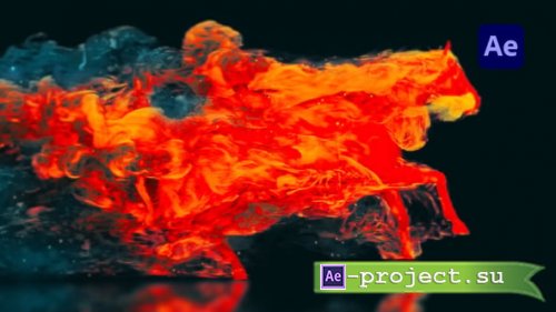 Videohive - Flaming Horse Logo Reveal - 60857807 - Project for After Effects