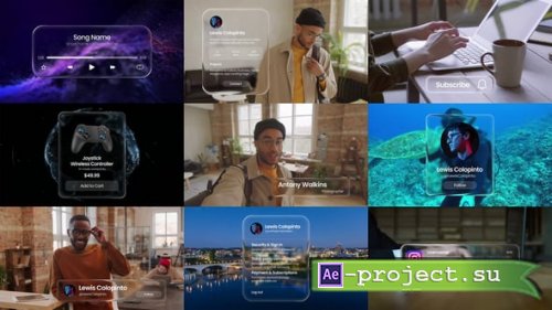 Videohive - Liquid Glass UI Pack - 60858851 - Project for After Effects