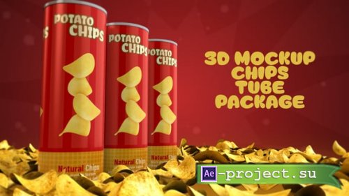 Videohive - 3D Mockup Chips Tubes - 60823055 - Project for After Effects