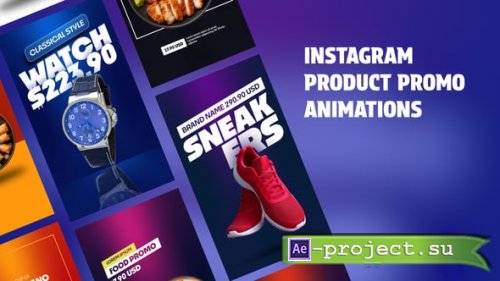 Videohive - Instagram Product Promo Animations | Vertical Resolutions - 60829372 - Project for After Effects