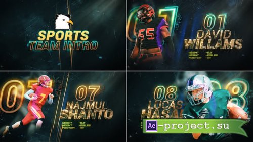 Videohive - Powerful Sports team Player Promo || Player Profiles - 34859938 - Project for After Effects