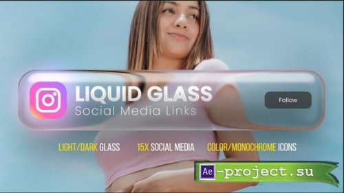 Videohive - Liquid Glass Social Titles - 60844274 - DaVinci Resolve Templates