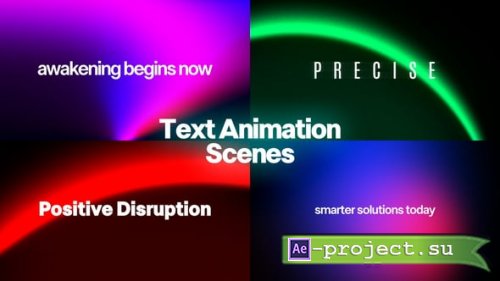 Videohive - Text Animation Scenes - 60878685 - Project for After Effects