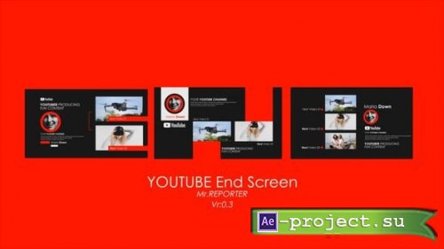 Videohive - Youtube Channel End Screen - 60873933 - Project for After Effects