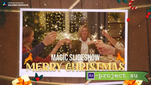 Videohive - Christmas Slideshow Photo Wall - 60826334 - DaVinci Resolve Templates