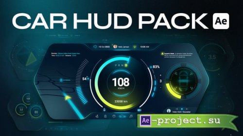 Videohive - Car HUD Cluster For After Effects - 60899459 - Project for After Effects