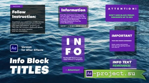 Videohive - Info Block Titles - 60886371 - Project for After Effects