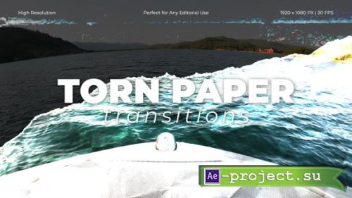 Videohive - Torn Paper Transitions Pack for After Effects - 60884048 - Project for After Effects