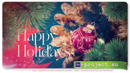 Videohive - Merry Christmas Greetings Slideshow - 60892125 - Project for After Effects