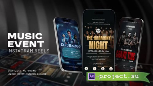 Videohive - Music Event Instagram Reels - 60896639 - Project for After Effects