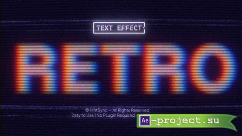 Videohive - Retro Text Effects - 60897542 - Project for After Effects