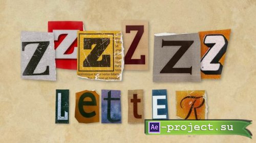 Videohive - Ransom Letters - Z Letters - 60884064 - Project for After Effects