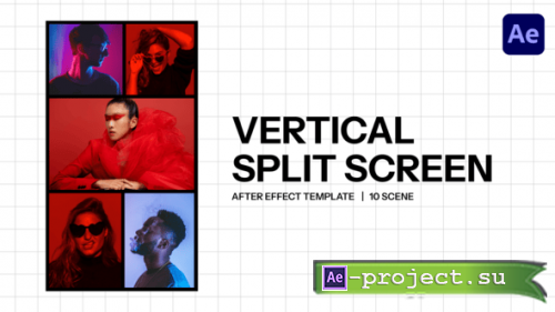 Videohive - Vertical Split Screen - 60897659 - Project for After Effects