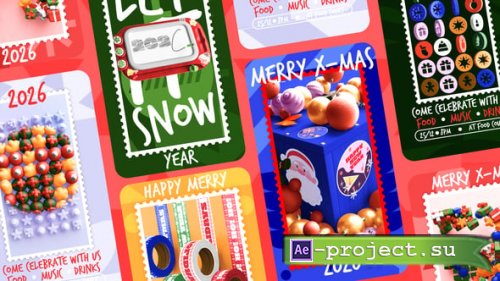 Videohive - Unique Stamp Christmas Stories - 60904829 - Project for After Effects