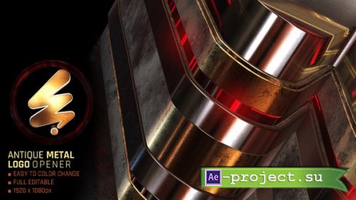 Videohive - Antique METAL Logo Opener/Modern Glossy Logo Reveal - 60823722 - Project for After Effects