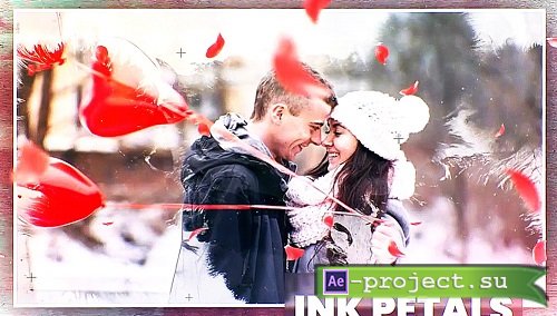 MA Ink Petals Slides Opener 2971576 - Project for After Effects
