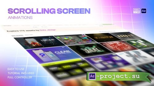 Videohive - Scrolling Screen Animations - 60935963 - Project for After Effects
