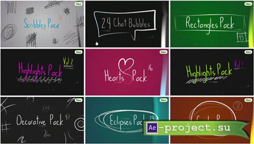 Videohive - Elements Pack, Delicate Text Write On Tool   Pack - Project for After Effects 