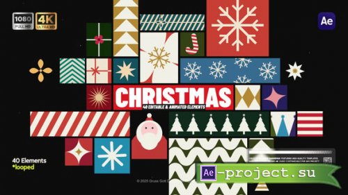 Videohive - Christmas Animated Elements - 60947260 - Project for After Effects