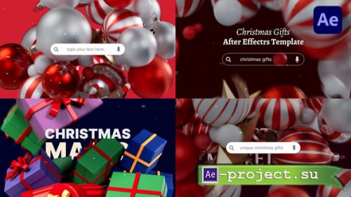 Videohive - Christmas Shopping Search Bars  3D Holiday Promo Pack - 60971797 - Project for After Effects