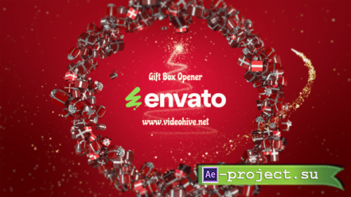 Videohive - Gift Box Logo Reveal - 55945947 - Project for After Effects