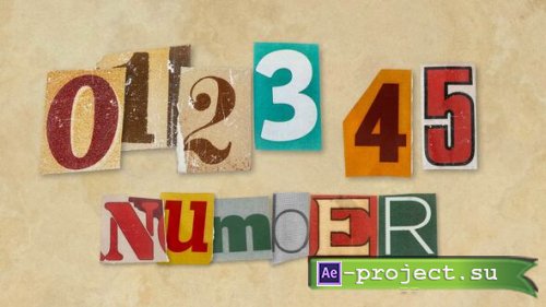 Videohive - Ransom Letters - Numbers Ransom - 60983670 - Project for After Effects