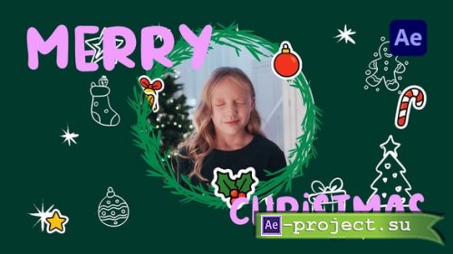 Videohive - Cute Holiday Christmas Intro - 60995171 - Project for After Effects